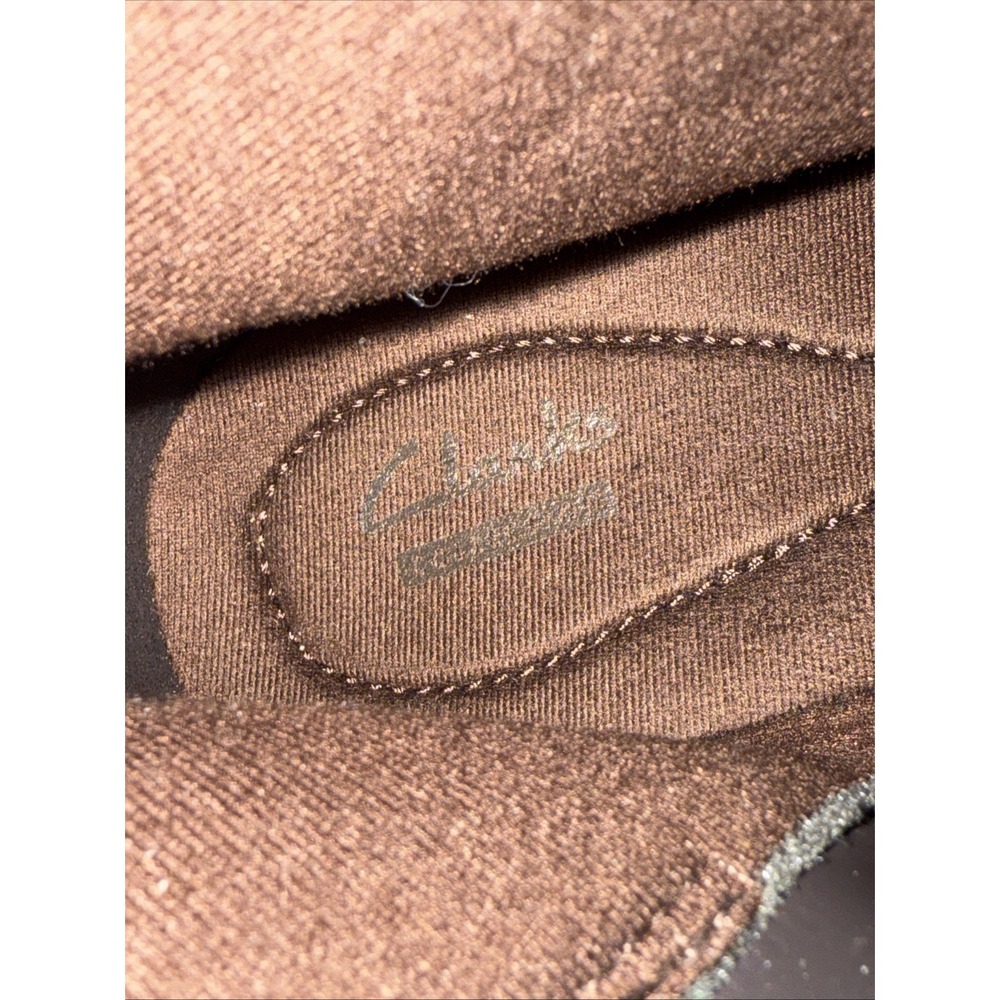 Clarks Collection Zip Side‎ Leather Mid Rise Boots  26102919 Brown Women's 8 GUC - Picture 9 of 13